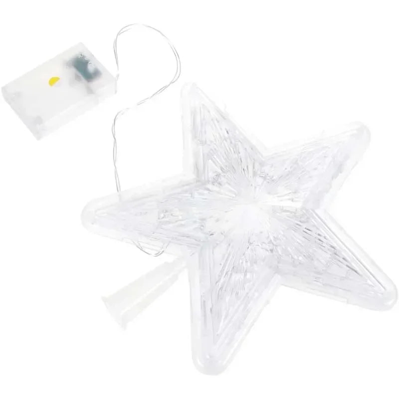 Christmas Tree Ornaments Stars LED Light Lamp Christmas Decorations Home Xmas Trees New Year 2024 Navidad Natal Noel 15cm/23cm