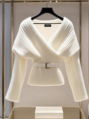 2024 V-Neck Slimming Knit Sweater