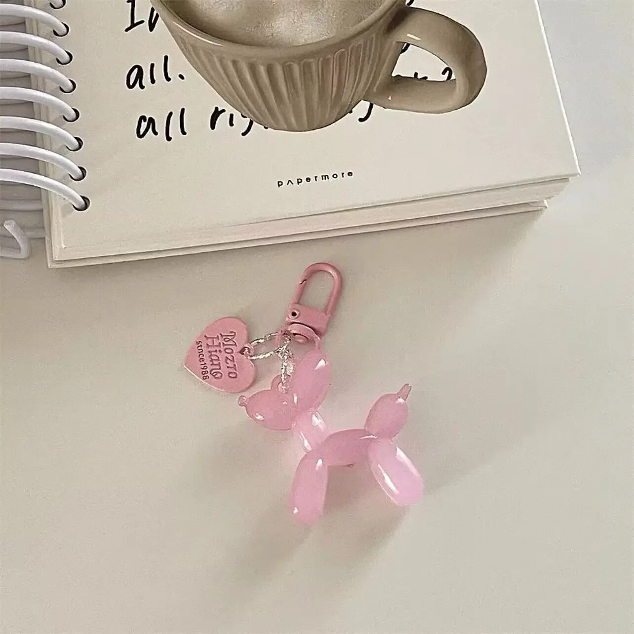 Sweet Cartoon Balloon Dog Keychains for Girls' Y2K Style