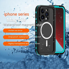 MagSafe Magnetic Phone Case with Wireless Charger - Transparent All-in-One Design - Trendy Mix