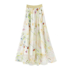 Women's Fashion Gauze Butterfly Skirt - Trendy Mix