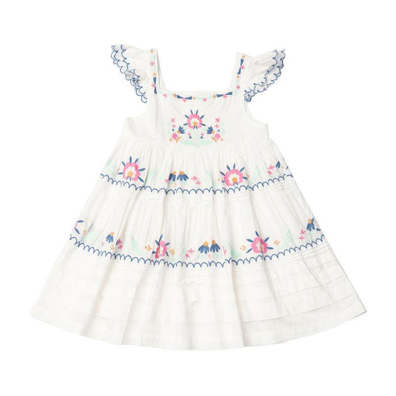 Heavy Industry High-end Embroidery Smocking Children Shirt Princess Dress - Trendy Mix