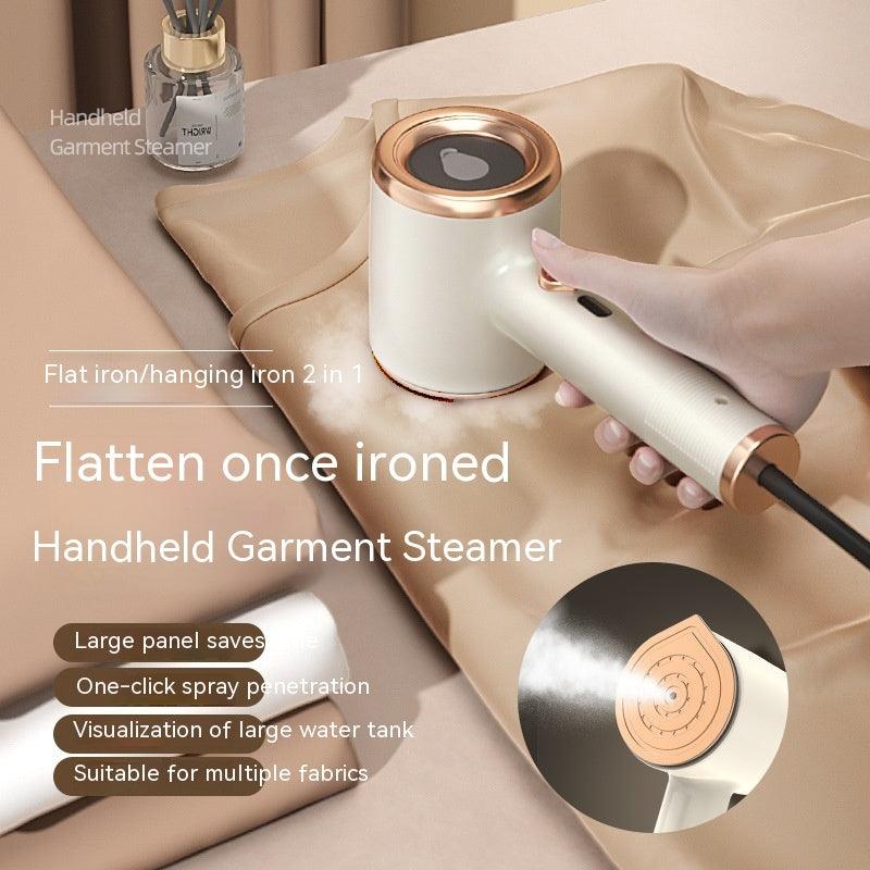 Compact Travel Garment Steamer - Handheld Fabric Iron with 50ml Water Tank for Home and On-the-Go Use - Trendy Mix