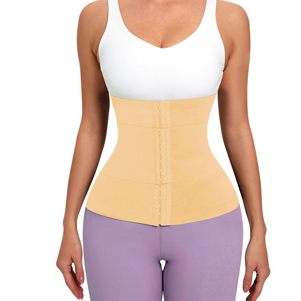 Body Sculpting Strap Breasted Belly Contracting Yoga Waistband - Trendy Mix