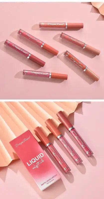All-day Glam Matte Lipstick Set - Trendy Mix
