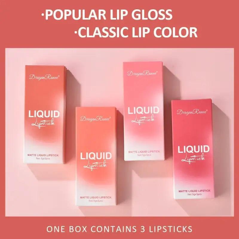 All-day Glam Matte Lipstick Set - Trendy Mix