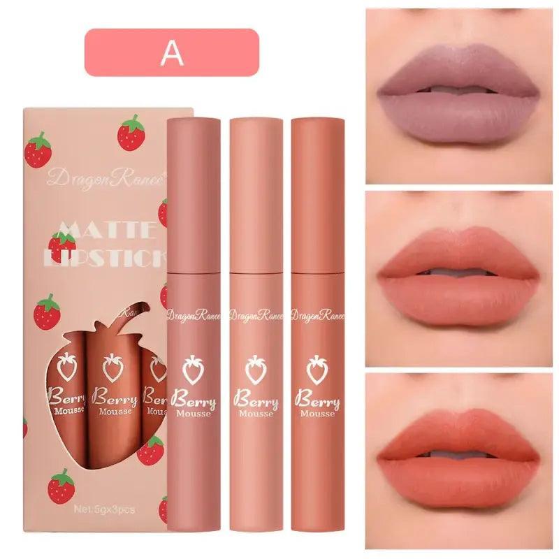 All-day Glam Matte Lipstick Set - Trendy Mix