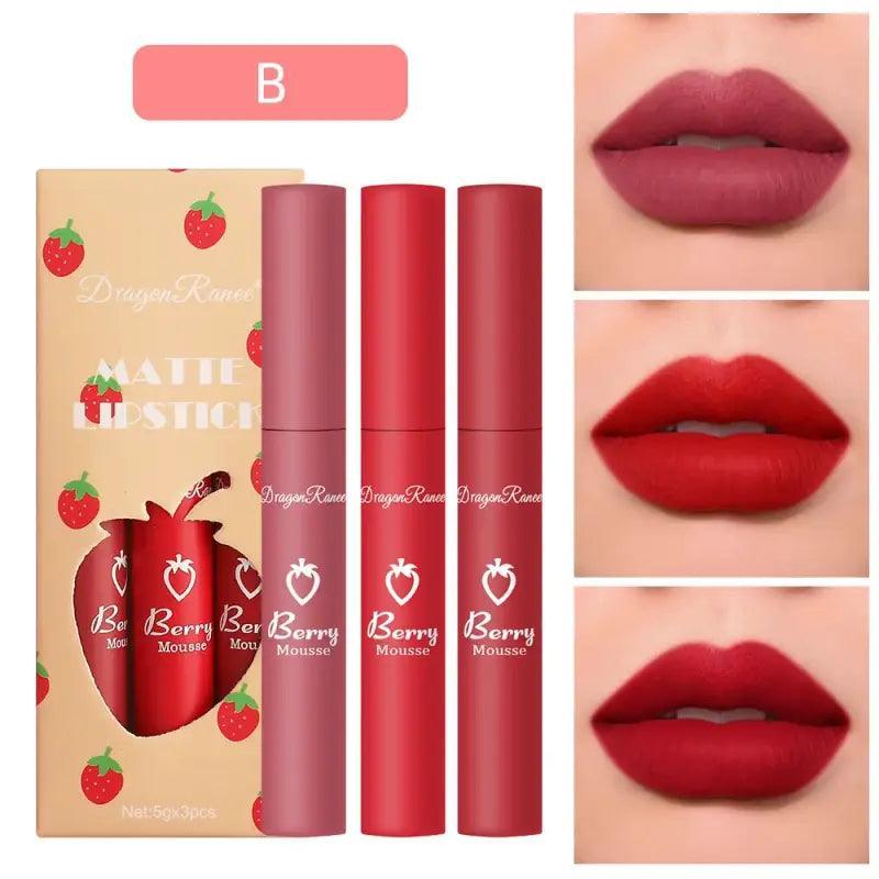 All-day Glam Matte Lipstick Set - Trendy Mix