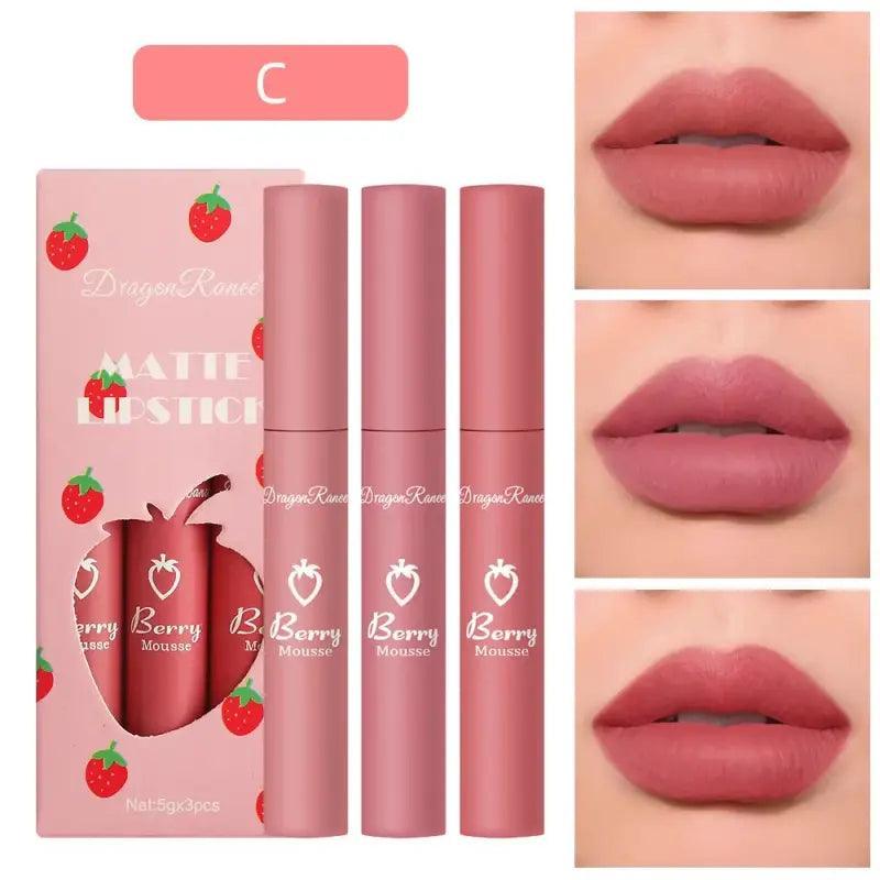 All-day Glam Matte Lipstick Set - Trendy Mix