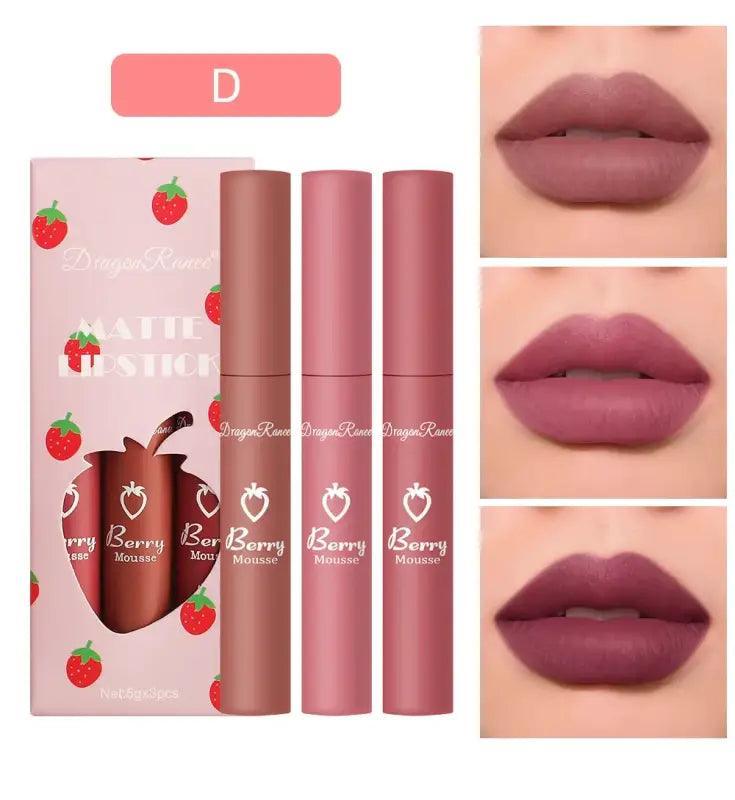 All-day Glam Matte Lipstick Set - Trendy Mix