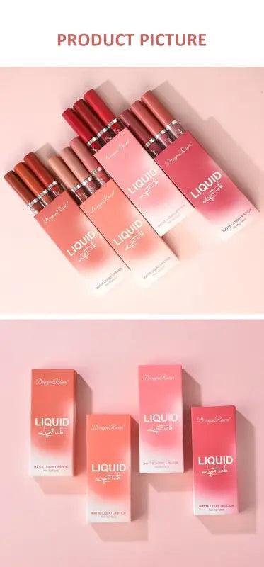 All-day Glam Matte Lipstick Set - Trendy Mix