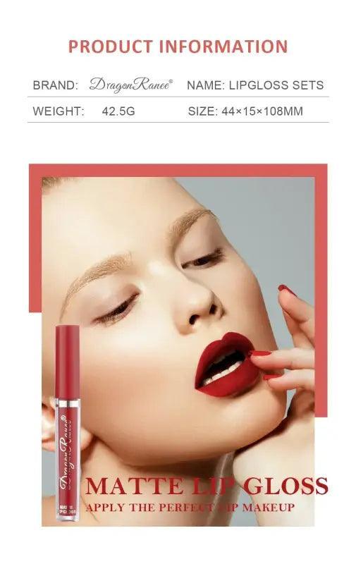 All-day Glam Matte Lipstick Set - Trendy Mix
