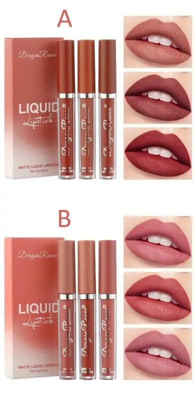 All-day Glam Matte Lipstick Set - Trendy Mix