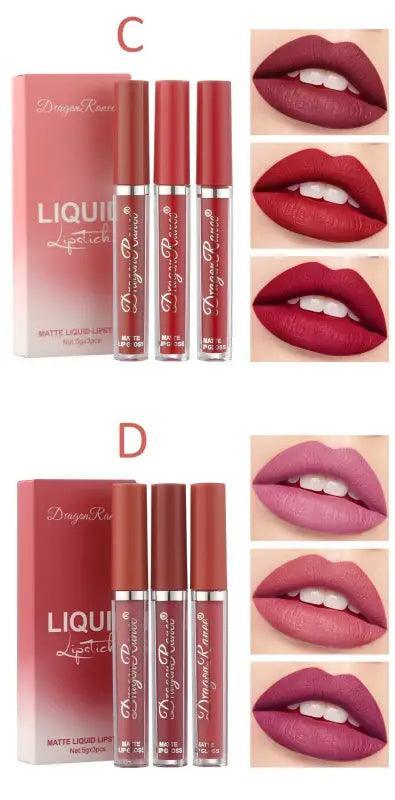 All-day Glam Matte Lipstick Set - Trendy Mix