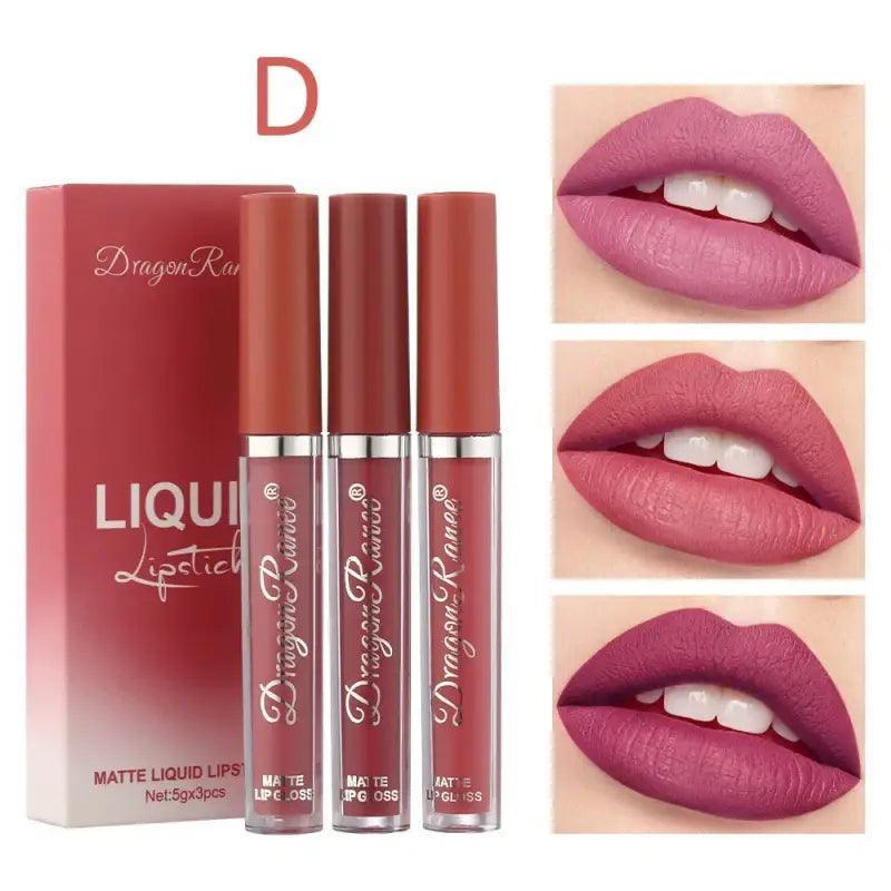 All-day Glam Matte Lipstick Set - Trendy Mix