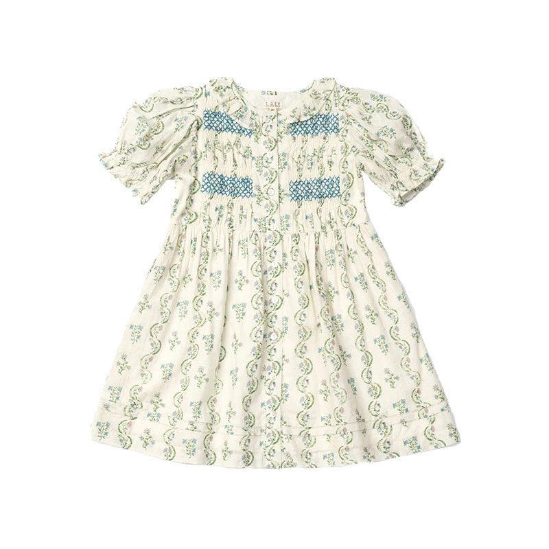 Heavy Industry High-end Embroidery Smocking Children Shirt Princess Dress - Trendy Mix