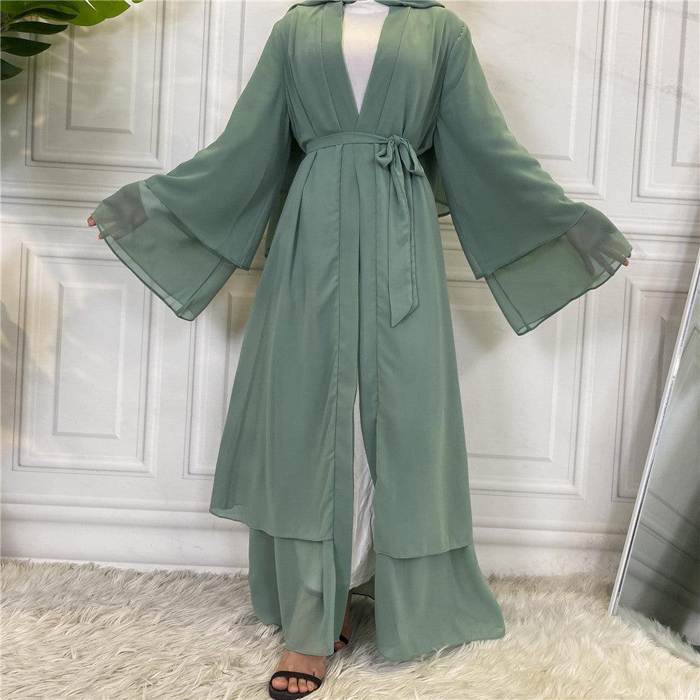 Chic Chiffon Cardigan Robe for Modest Fashion - Trendy Mix