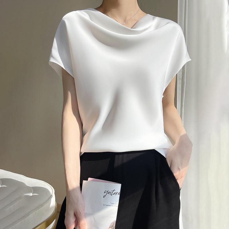 Women's Silk Satin Short Sleeve - Trendy Mix