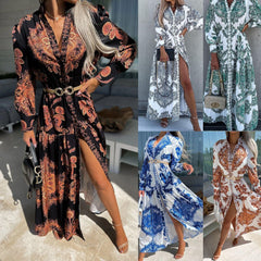 Fashionable With Side-slit Long Dress Bohemia Dress - Trendy Mix