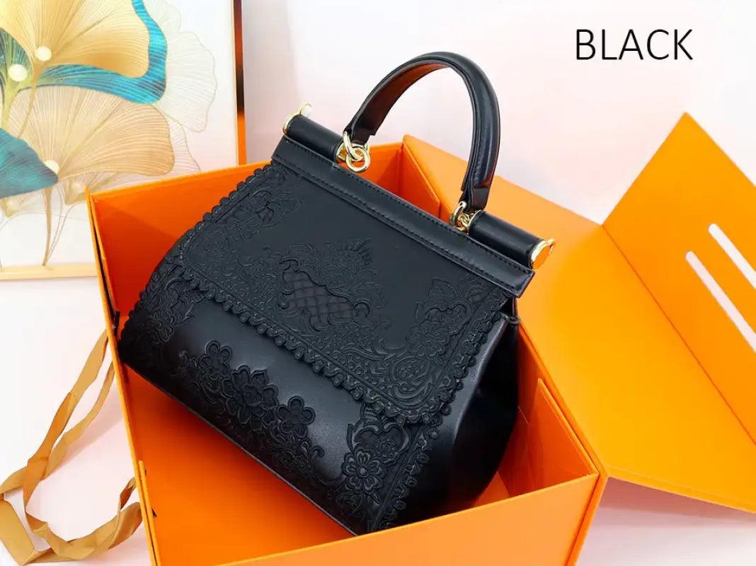 Elegant Hollow Design Handbag - Trendy Mix