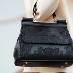 Elegant Hollow Design Handbag - Trendy Mix