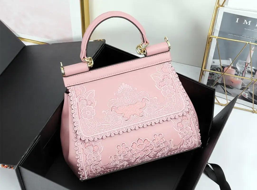 Elegant Hollow Design Handbag - Trendy Mix