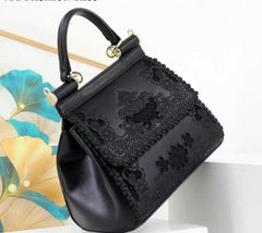 Elegant Hollow Design Handbag - Trendy Mix