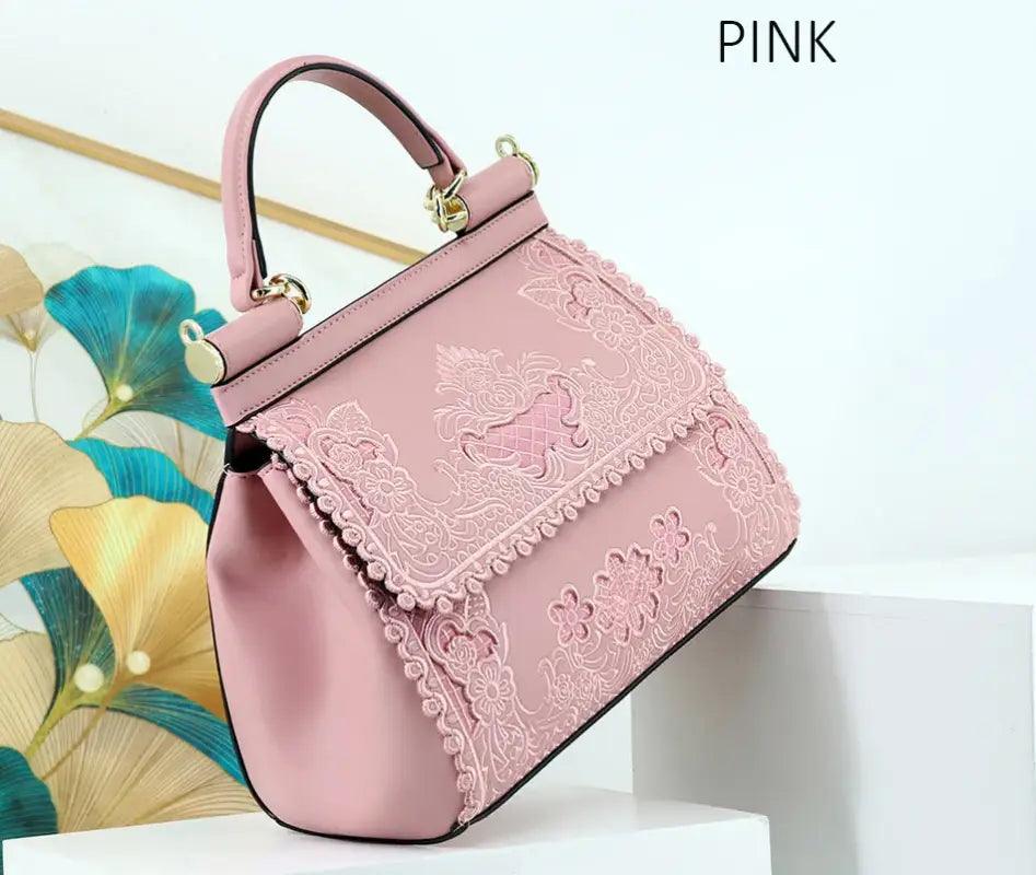 Elegant Hollow Design Handbag - Trendy Mix