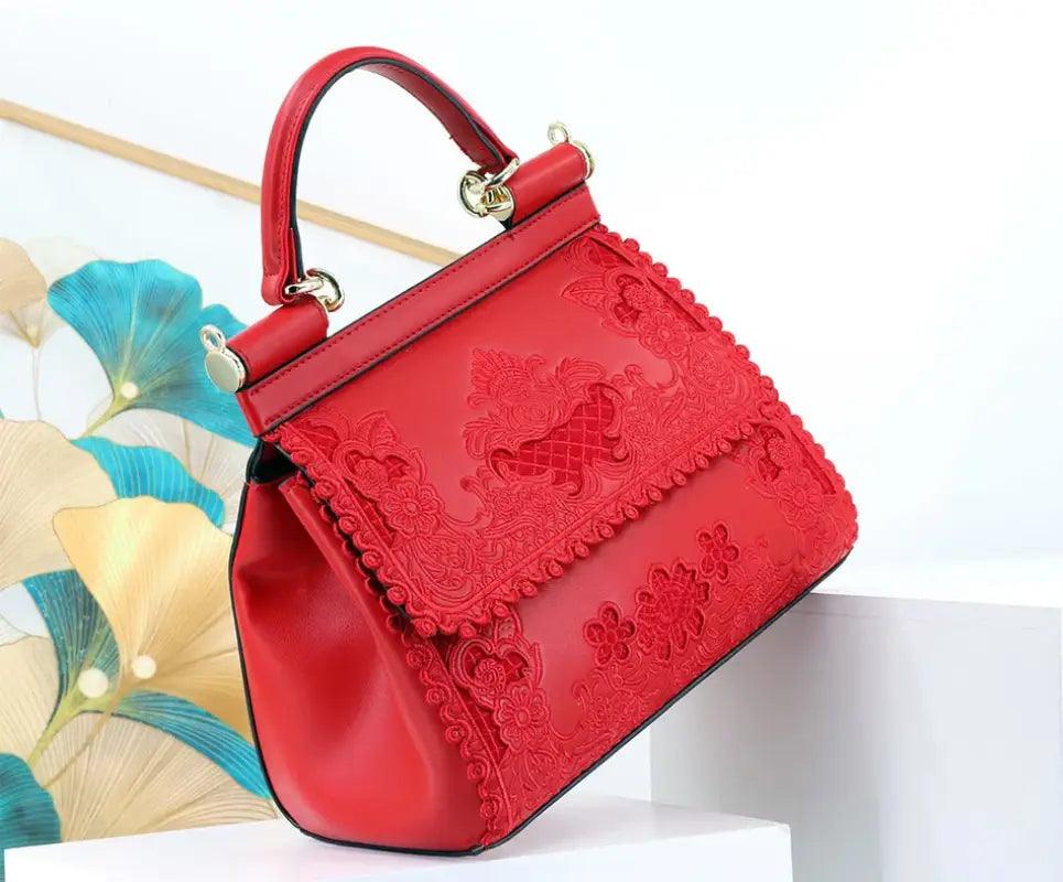 Elegant Hollow Design Handbag - Trendy Mix