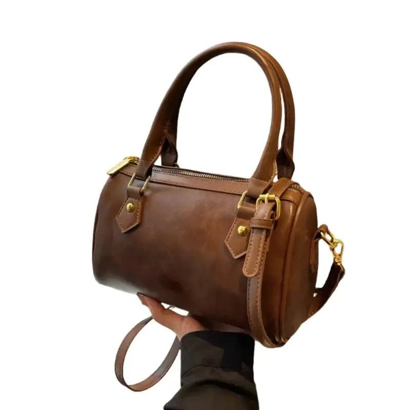 Elegant Eco-Friendly Leather Messenger Bag by TrendyMix - Trendy Mix