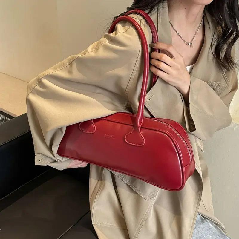 Timeless PU Leather Crossbody Handbag - Trendy Mix