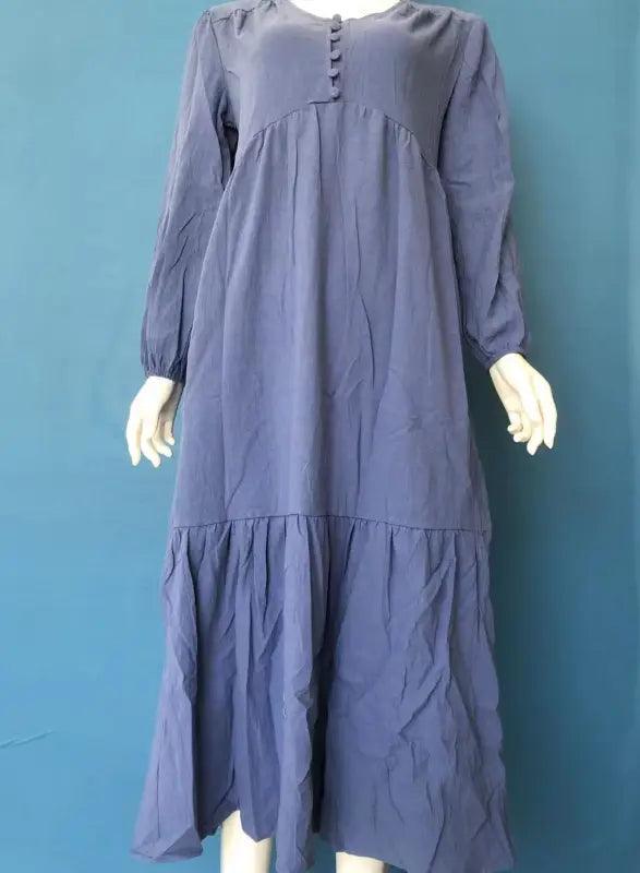 Cotton Linen Dress - Trendy Mix