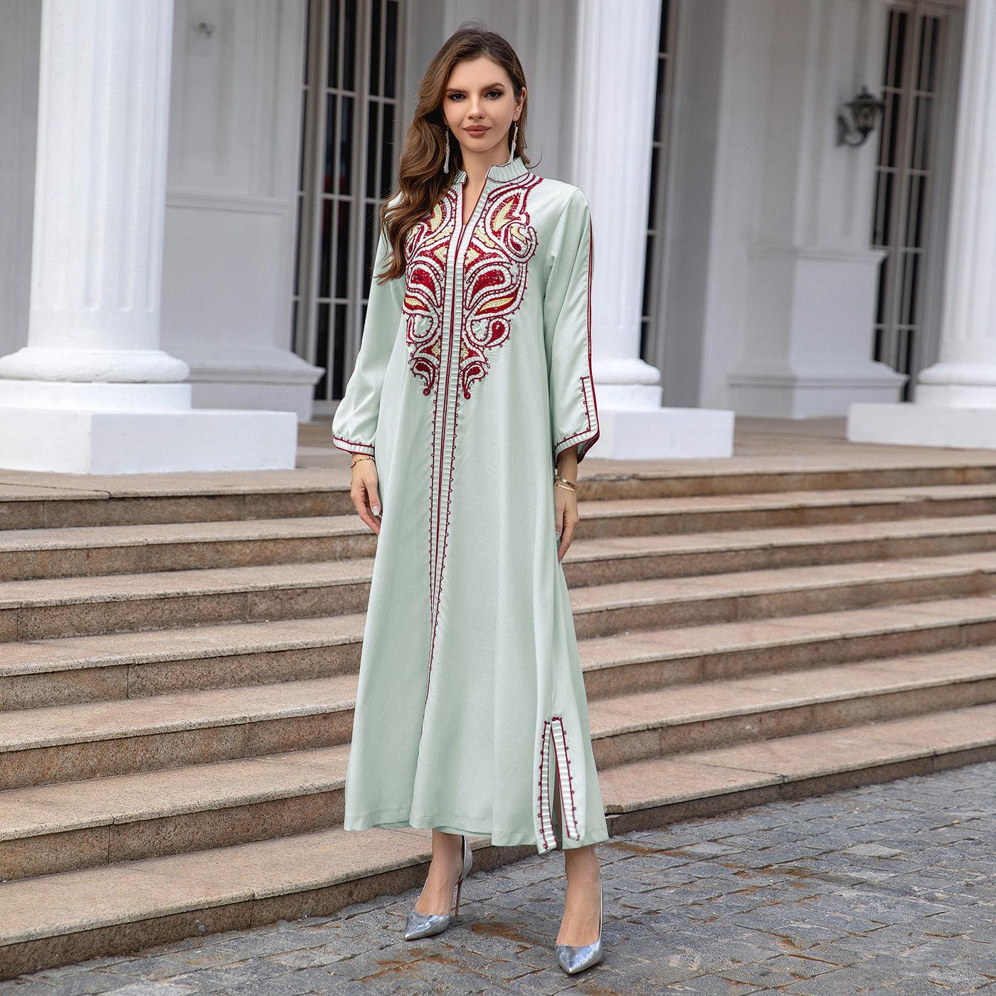 Middle Eastern Embroidered outfits with Custom Colors - Trendy Mix