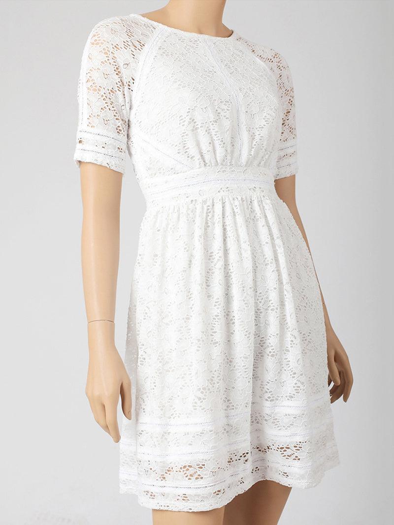 Princess With The Same White Lace Dress - Trendy Mix