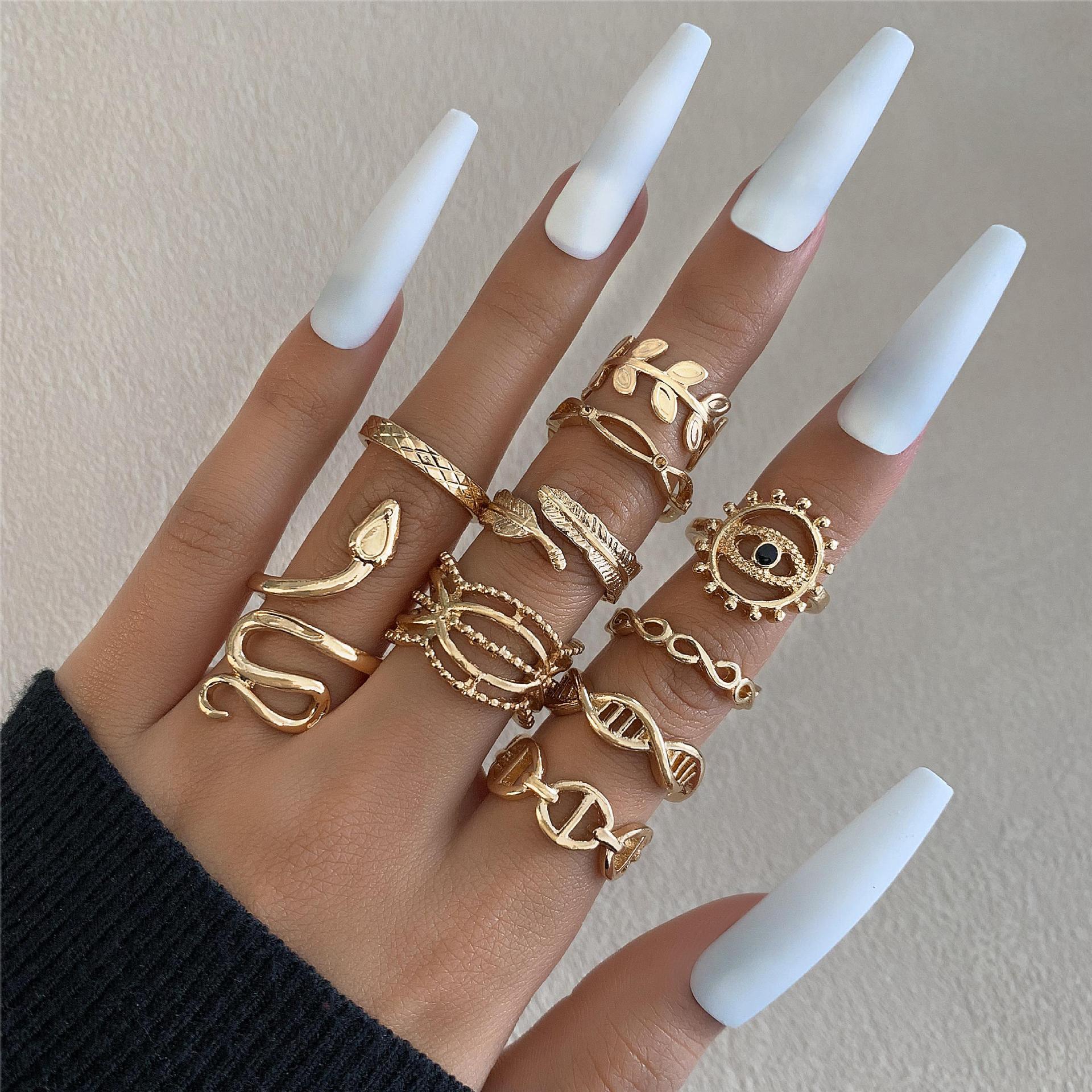 Design Butterfly Ring Opening More Than Knuckle Ring Suit - Trendy Mix