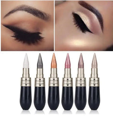 Double Head Six Color Eyeshadow Black Eyeliner - Trendy Mix