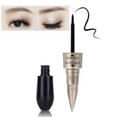 Double Head Six Color Eyeshadow Black Eyeliner - Trendy Mix