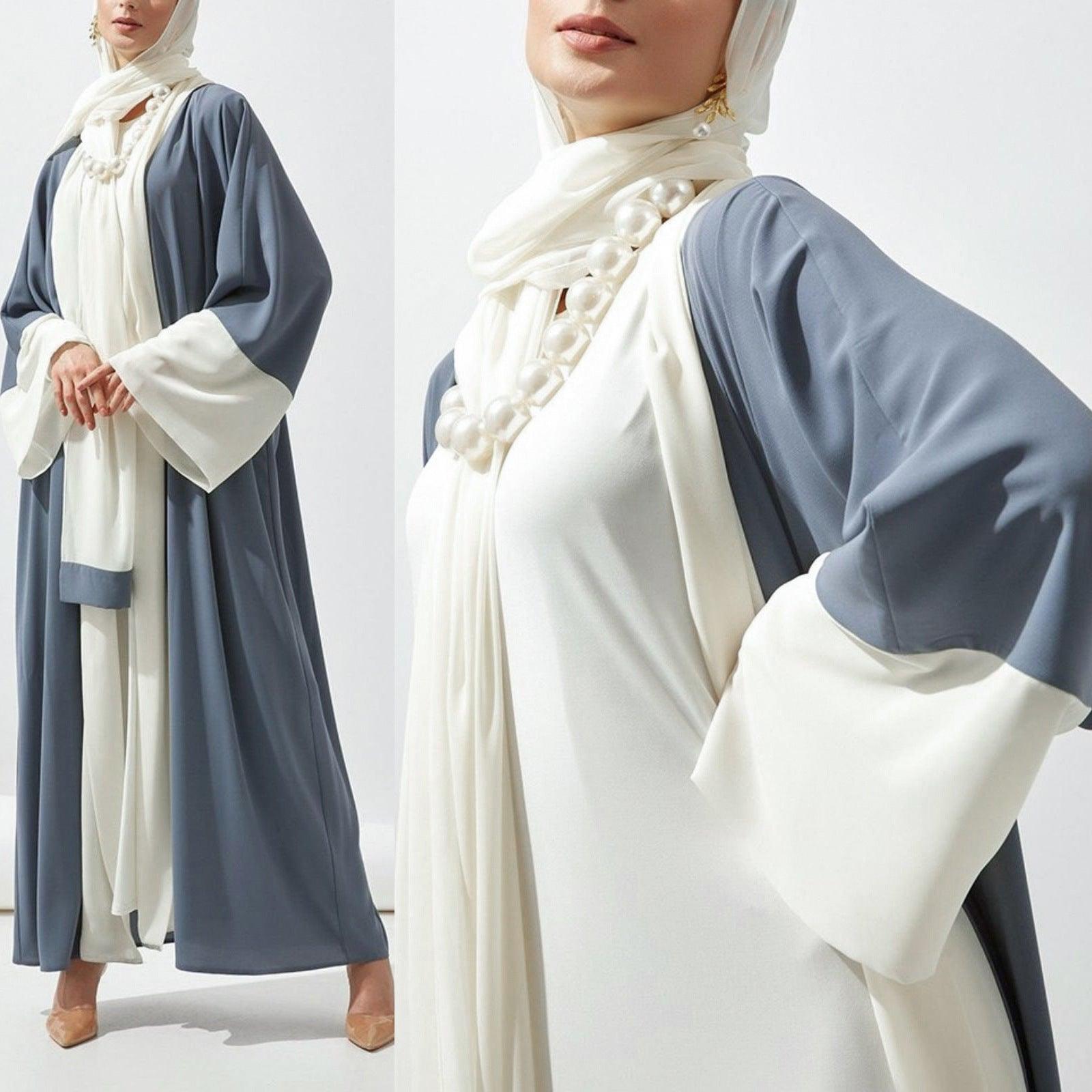 UV-Blocking Long Cardigan Robe with Headband - Trendy Mix