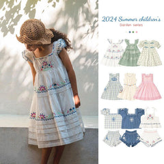 Heavy Industry High-end Embroidery Smocking Children Shirt Princess Dress - Trendy Mix