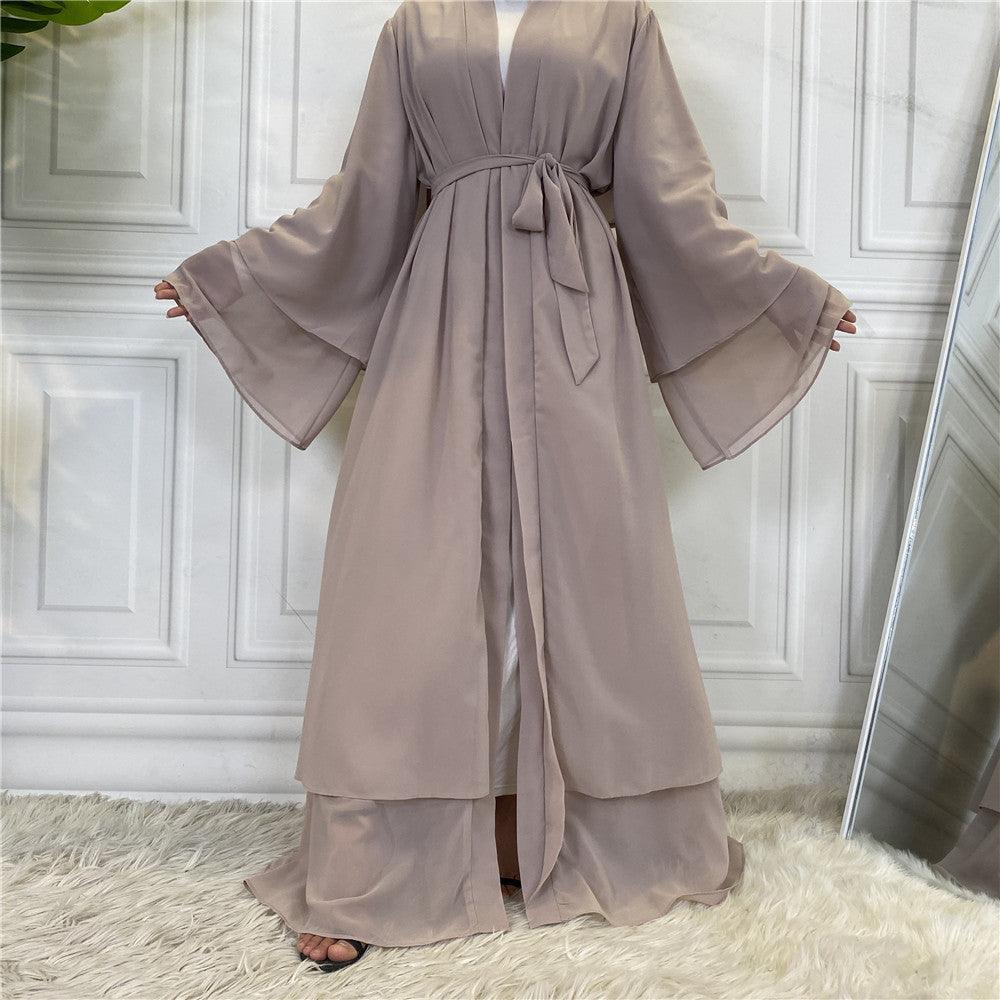 Chic Chiffon Cardigan Robe for Modest Fashion - Trendy Mix