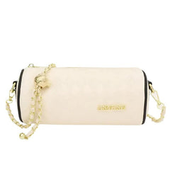 Chic Eco-Friendly Chain-Embellished Shoulder Bag - Trendy Mix