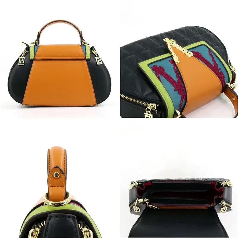 Sophisticated Embroidered Shell Tote - Trendy Mix