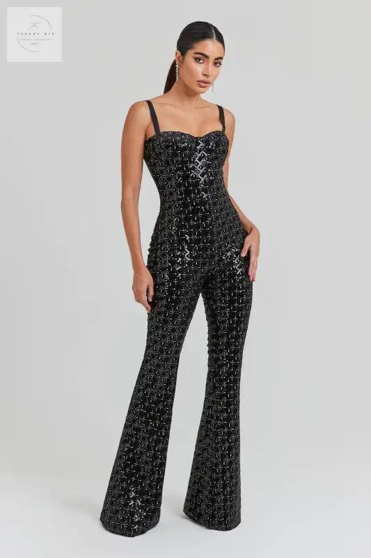 Chic Sleeveless Low-Waist Jumpsuit - Trendy Mix