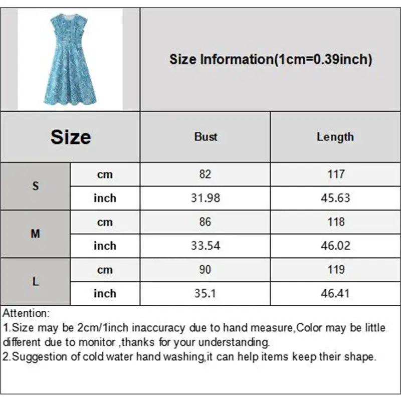 Ethnic Blue Summer long Dress - Trendy Mix