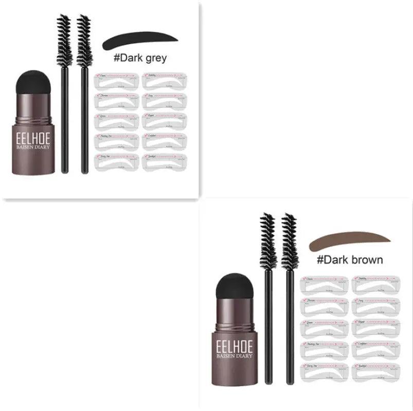 Eyebrow Mold Set Makeup Powder - Trendy Mix