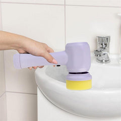 Cordless Electric Spin Scrubber with 4 Brush Heads for Effortless Cleaning - Trendy Mix