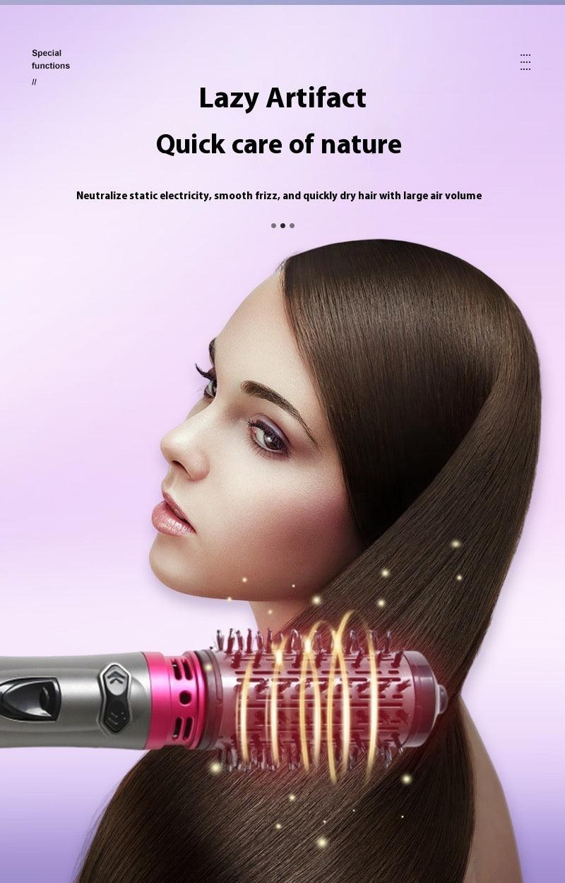 Electric Rotating Hair Curling Comb Two-in-one Constant Temperature - Trendy Mix