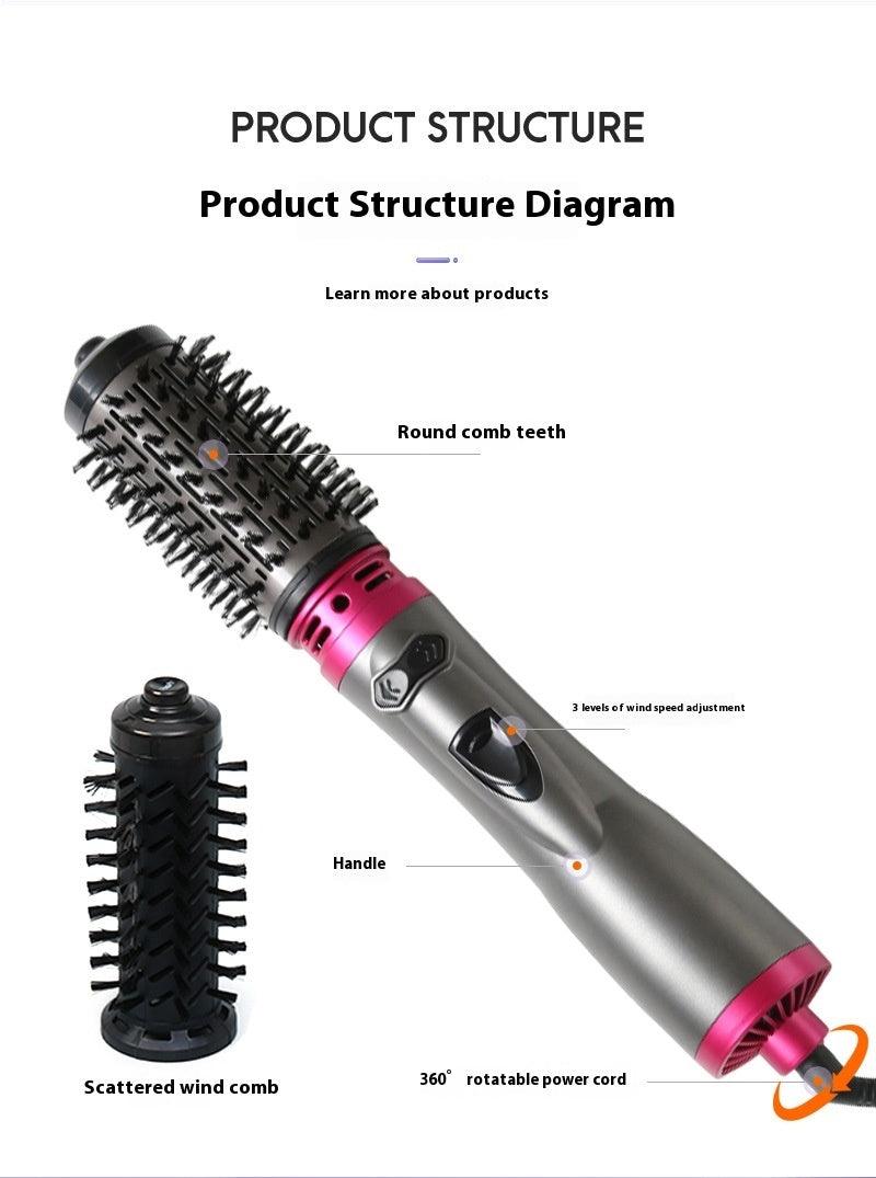 Electric Rotating Hair Curling Comb Two-in-one Constant Temperature - Trendy Mix