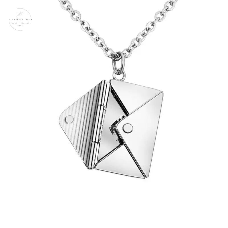 Envelope Letter Pendant Necklace for Women - Perfect Fashion Jewelry Gift for Girlfriends - Trendy Mix