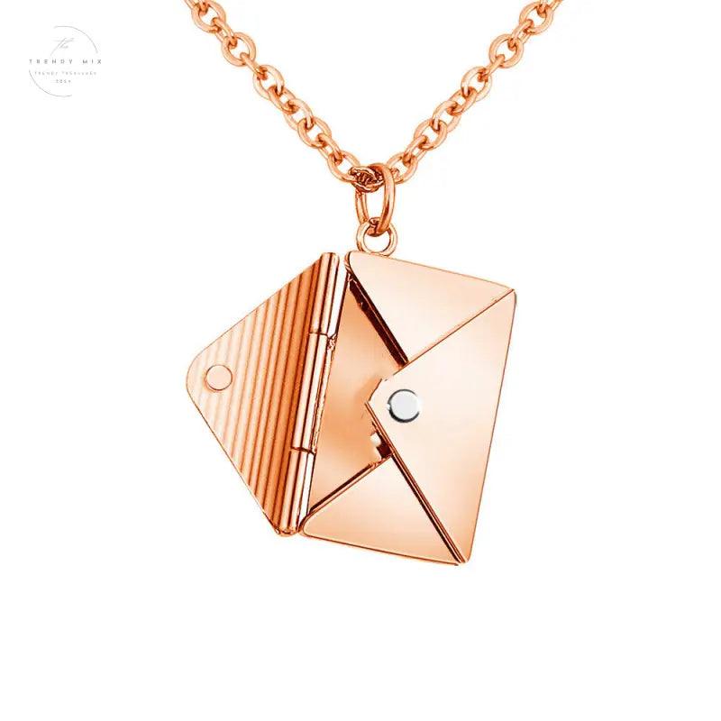 Envelope Letter Pendant Necklace for Women - Perfect Fashion Jewelry Gift for Girlfriends - Trendy Mix